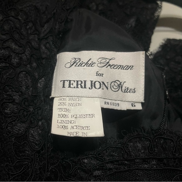 Rickie Freeman Teri Jon vintage double V  Lace Dress steampunk vampire
Goth - Picture 8 of 12